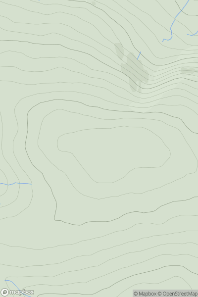 Thumbnail image for Aston Hill [Welshpool to Hay-on-Wye] showing contour plot for surrounding peak